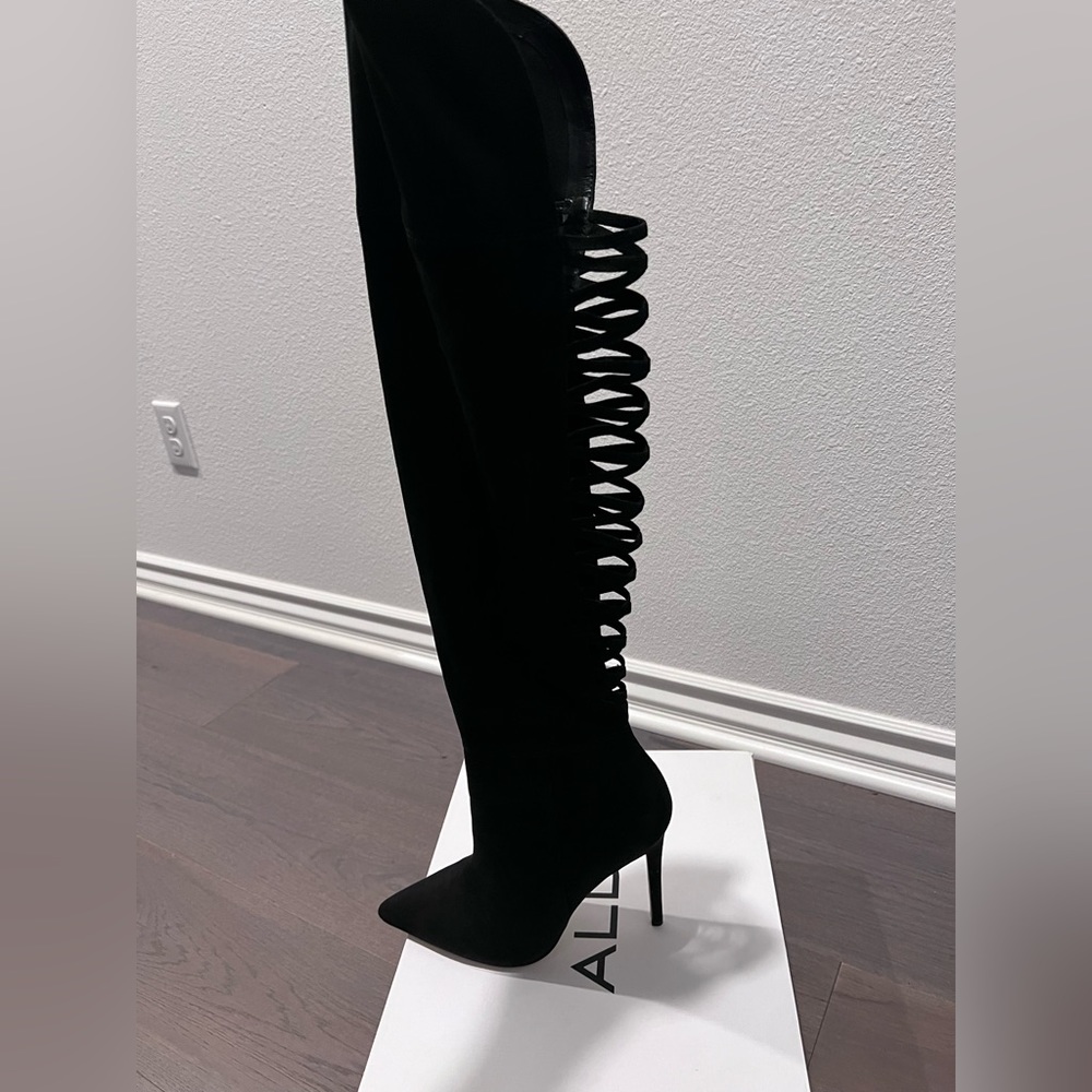 Black Campiano knee high boots